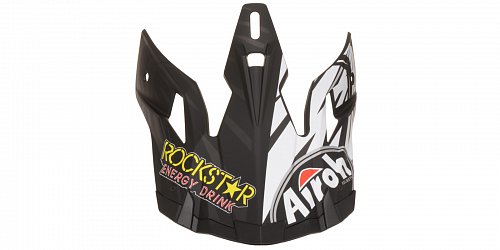 náhradní kšilt pro přilby AVIATOR 2.2 Rockstar, AIROH - Itálie (bílá/černá/žlutá)